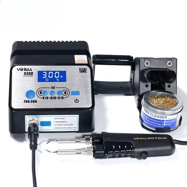 938D Taşınabilir Cımbızlı Lehi - Smd Tweezer Set incelemesi ve fiyatı